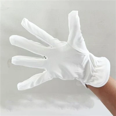 Valkoiset Microfiber Cleanroom pölyttömät käsineet